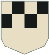 Schematic company badge; pattern described below.