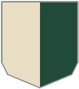 Schematic company badge; pattern described below.
