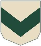 Schematic company badge; pattern described below.