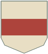 Schematic company badge; pattern described below.